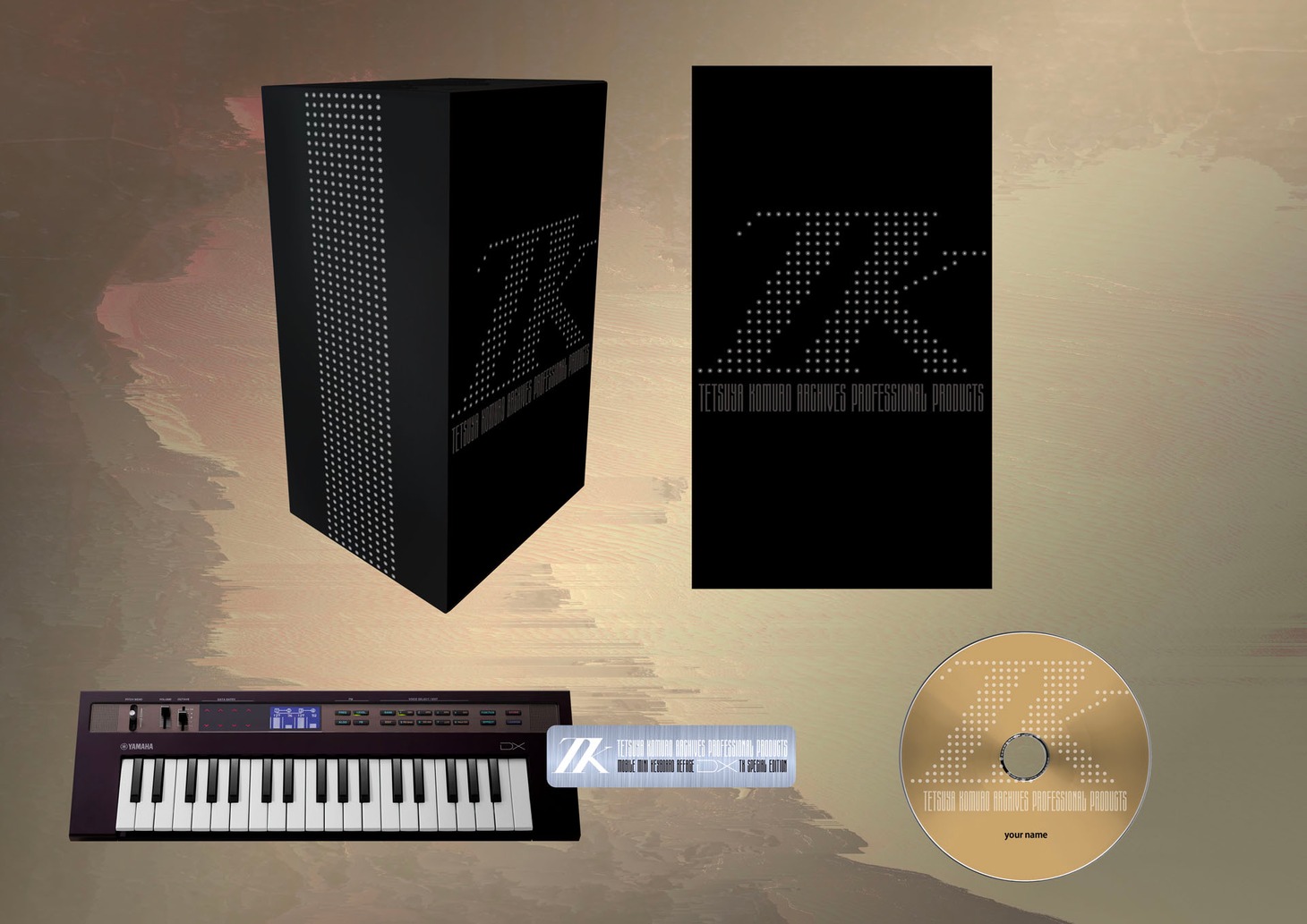 「TETSUYA KOMURO ARCHIVES PROFESSIONAL PRODUCTS＋ Mobile Mini Keyboard reface DX TK Special Edition」展開イメージ。