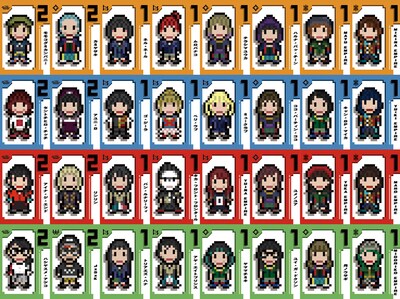 「WACKのゲーム。」カードのサンプル画像。