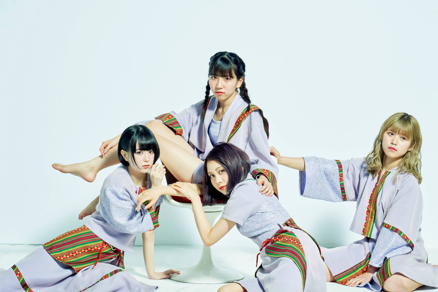 raymay。左からすいの、きーこ、こあ、しょこ。