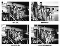 THE BAWDIES「HAPPY RAYS」チェーン別オリジナル特典のポストカードサンプル画像。