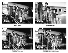 THE BAWDIES「HAPPY RAYS」チェーン別オリジナル特典のポストカードサンプル画像。