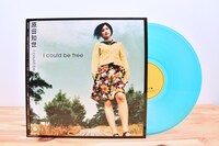 原田知世「I Could Be Free」アナログ盤ジャケットと盤面。