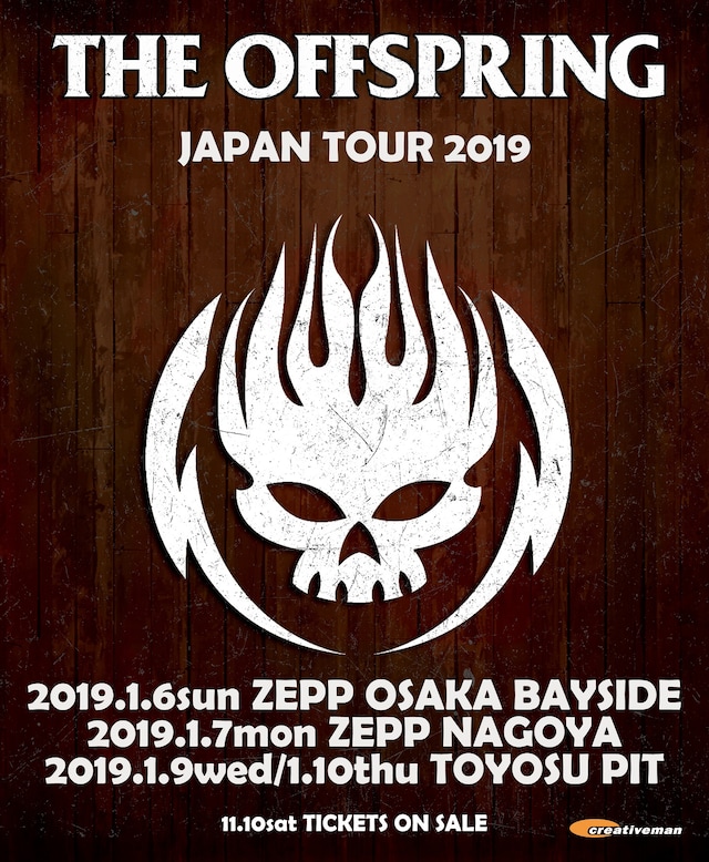 「THE OFFSPRING JAPAN TOUR 2019」告知画像