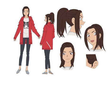 テレビアニメ「名探偵コナン」に登場する倉木麻衣。(c)青山剛昌／小学館・読売テレビ・TMS 1996