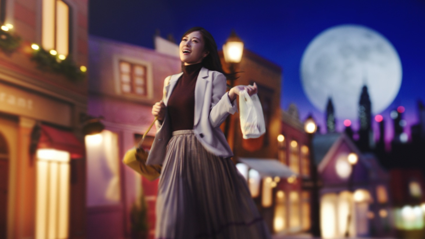 「明治エッセルスーパーカップ Sweet's」の新テレビCM「スイーツな帰り道（ショコラオランジュ）」編のワンシーン。(c)乃木坂46LLC