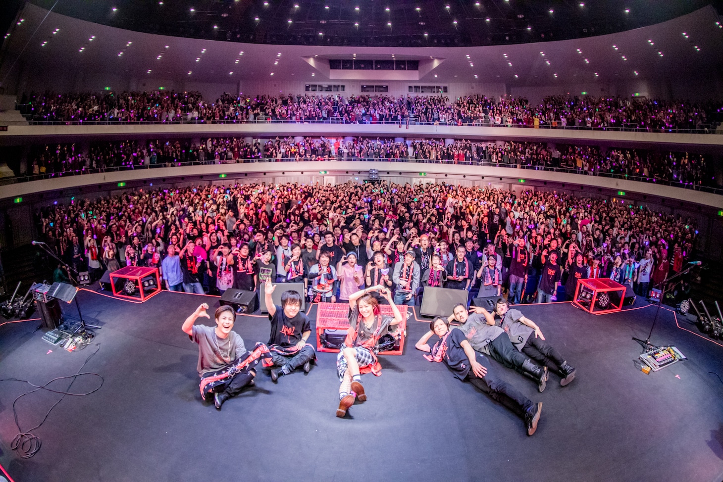 LiSA「LiVE is Smile Always～ASiA TOUR 2018～[core]」宮城・仙台サンプラザホール公演の様子。（撮影：Viola Kam［V’z Twinkle］）