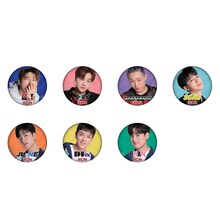 iKONの缶バッジのイメージ。