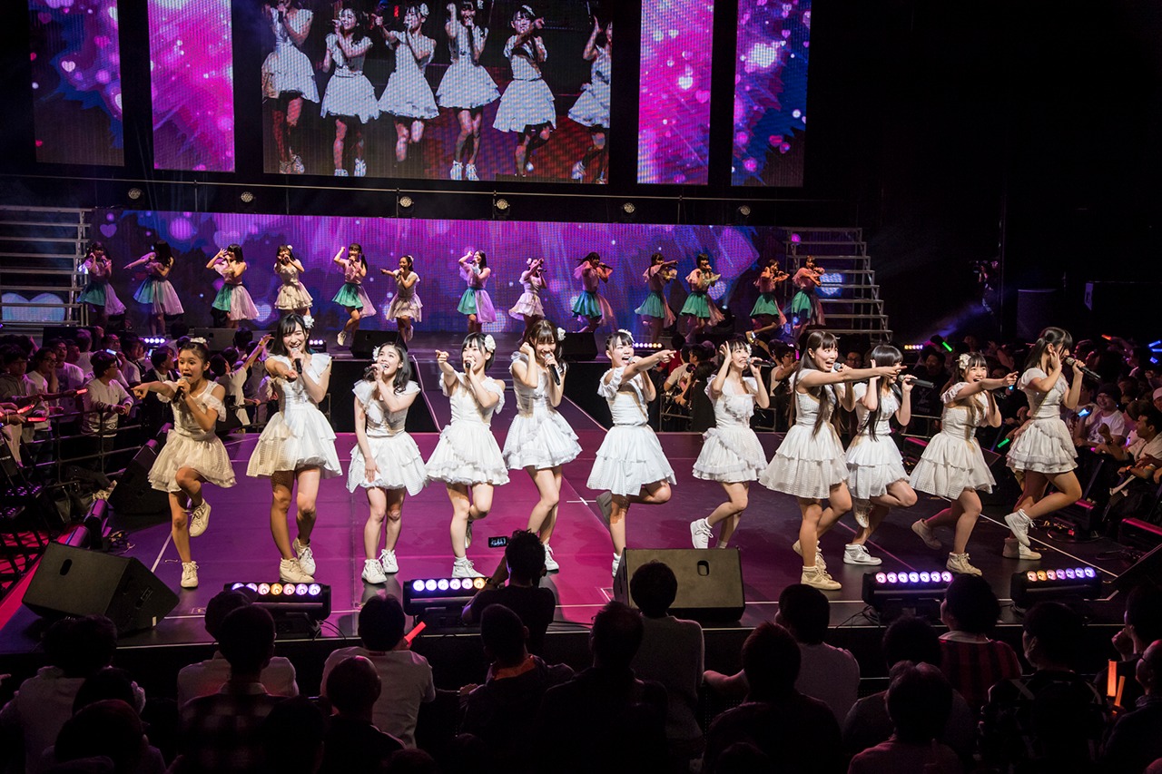 「9th anniversary アイドルカレッジ9大都市ツアー!!!～奇跡と軌跡、未踏のチャレンジ!!!～」東京・TOKYO DOME CITY HALL公演の様子。（写真提供：ブルーローズ）