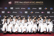 「2018 MAMA PREMIERE in KOREA」に出演したけやき坂46。（写真提供：ソニー・ミュージックレコーズ）