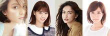 「グータンヌーボ2」MC陣。左から滝沢カレン、西野七瀬、長谷川京子、田中みな実。(c)KTV