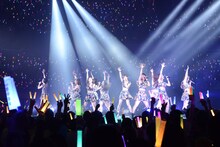 モーニング娘。'18「モーニング娘。'18コンサートツアー秋～GET SET, GO!～ファイナル 飯窪春菜卒業スペシャル」の様子。