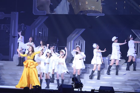 モーニング娘。'18「モーニング娘。'18コンサートツアー秋～GET SET, GO!～ファイナル 飯窪春菜卒業スペシャル」の様子。