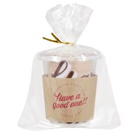 ファンクラブグッズのカップタオル。