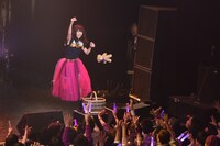 クマのぬいぐるみを投げ込む真山りか。