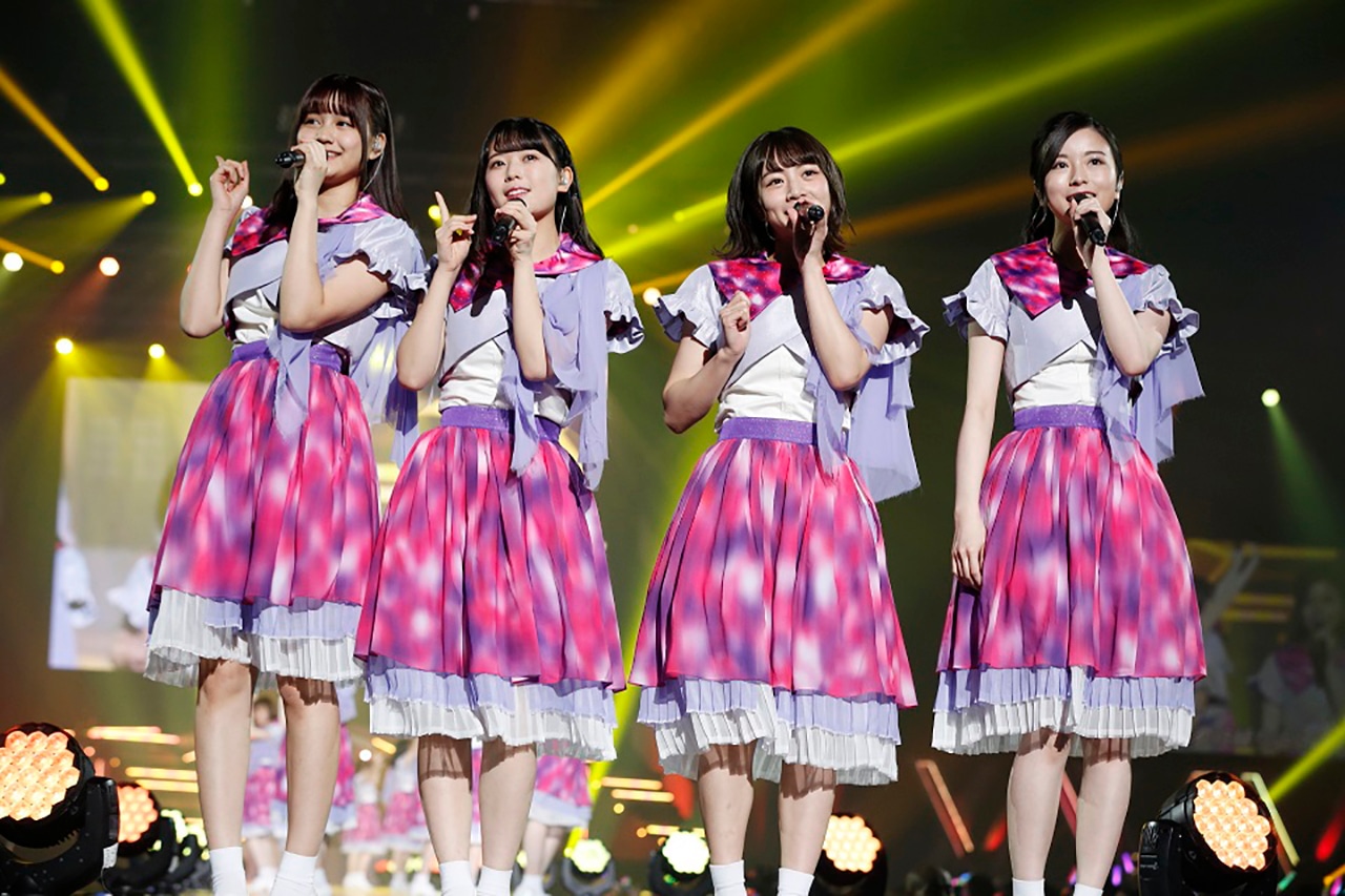 左から中村麗乃、岩本蓮加、北野日奈子、佐々木琴子。（写真提供：ソニー・ミュージックレコーズ）