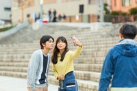 撮影時の様子。