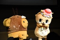 キャラクターステージに登場したキュンちゃん、ちぃたん☆。
