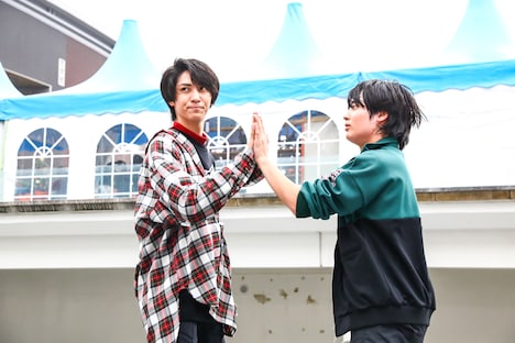 毅と和哉。（撮影：笹森健一）