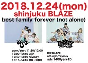 「best family forever（not alone）」告知ビジュアル
