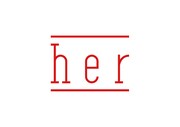 レーベル「her」のロゴ。