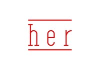 レーベル「her」のロゴ。