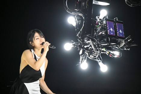「Hikaru Utada Laughter in the Dark Tour 2018 - “光” & “誓い” - VR」撮影時の様子。