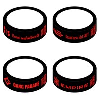 「WACK × TOWER RECORDS ラバーバンド（BiS / BiSH / GANG PARADE / EMPiRE）」（各600円）