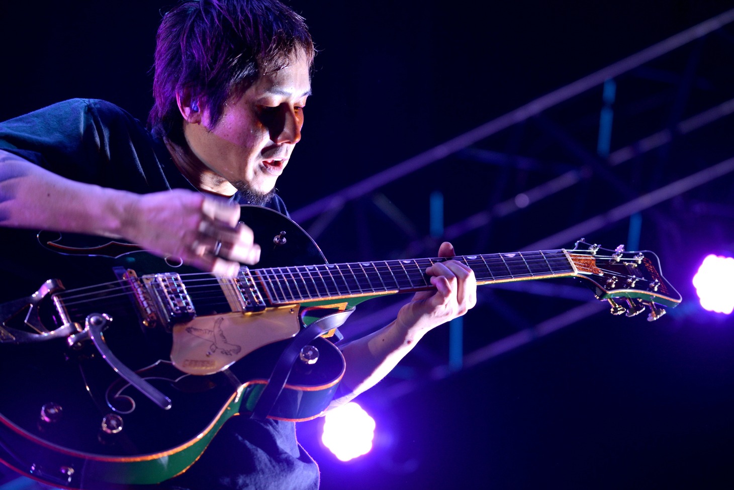 横山健（G / Hi-STANDARD）（Photo by Yasumasa Handa［Showcase］）