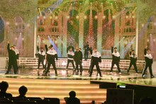 EXILEの音合わせの様子。