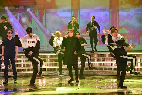 EXILEの29日の音合わせの様子。