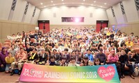 たこやきレインボー「『RAINBOW SONIC 2018』発売記念イベント」大阪・大阪商工会議所 国際会議ホール公演の様子。（写真提供：エイベックス）
