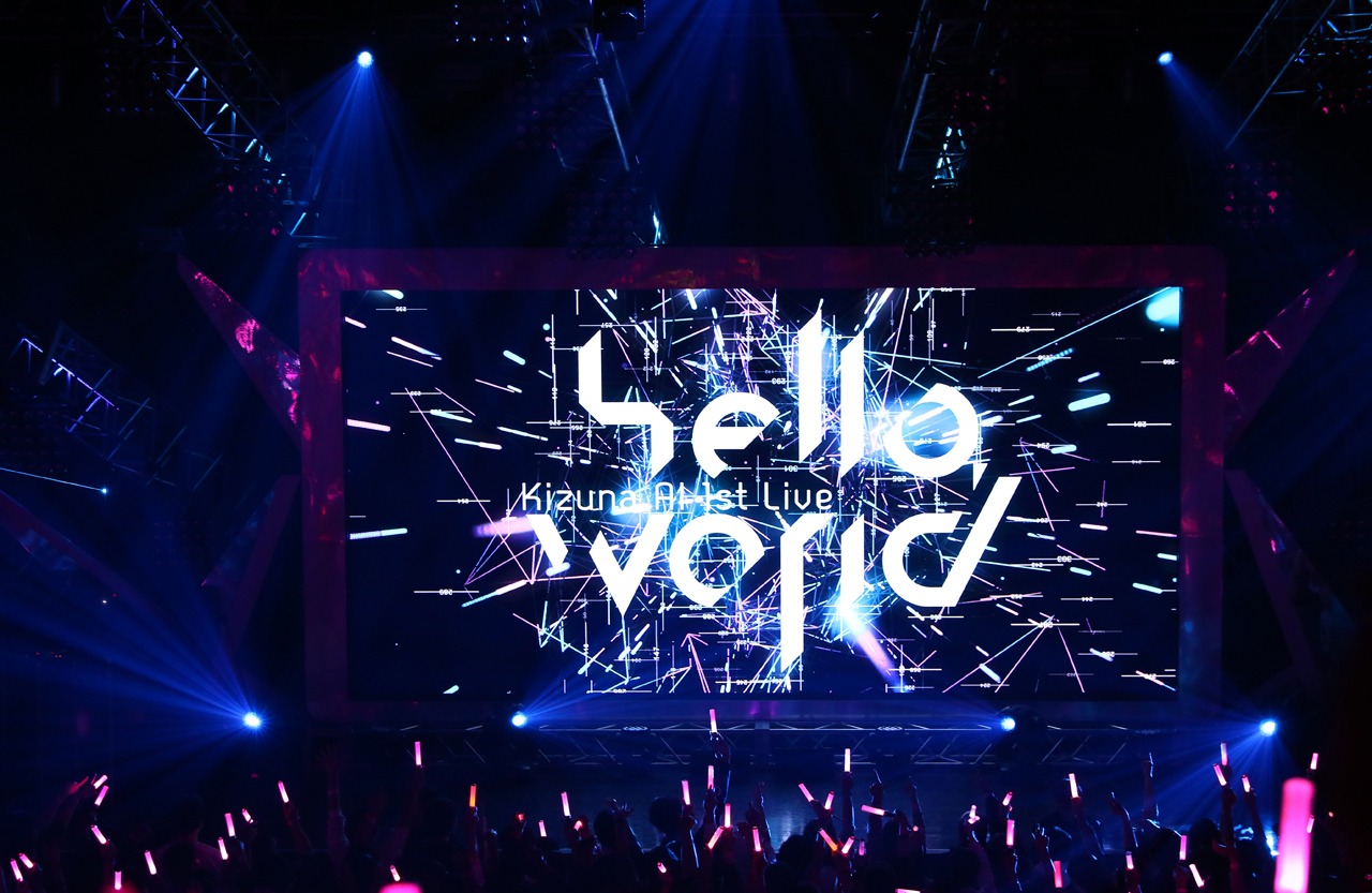 キズナアイ「Kizuna AI 1st Live "hello, world"」東京公演の様子。