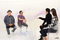 左からピエール瀧、石野卓球、今田耕司、中条あやみ。