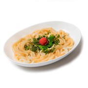 明太クリームうどんを食べて明日もがんばりまめ大福 (0v0)