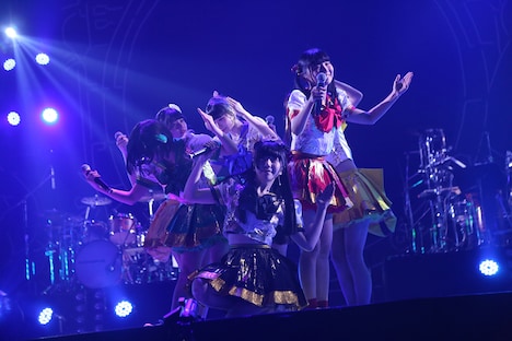 6人体制になったでんぱ組.inc 。（撮影：チェリーマン）