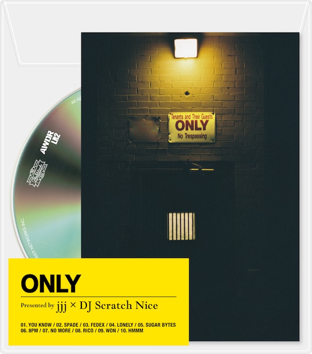 jjj × DJ Scratch Nice「ONLY」ジャケット