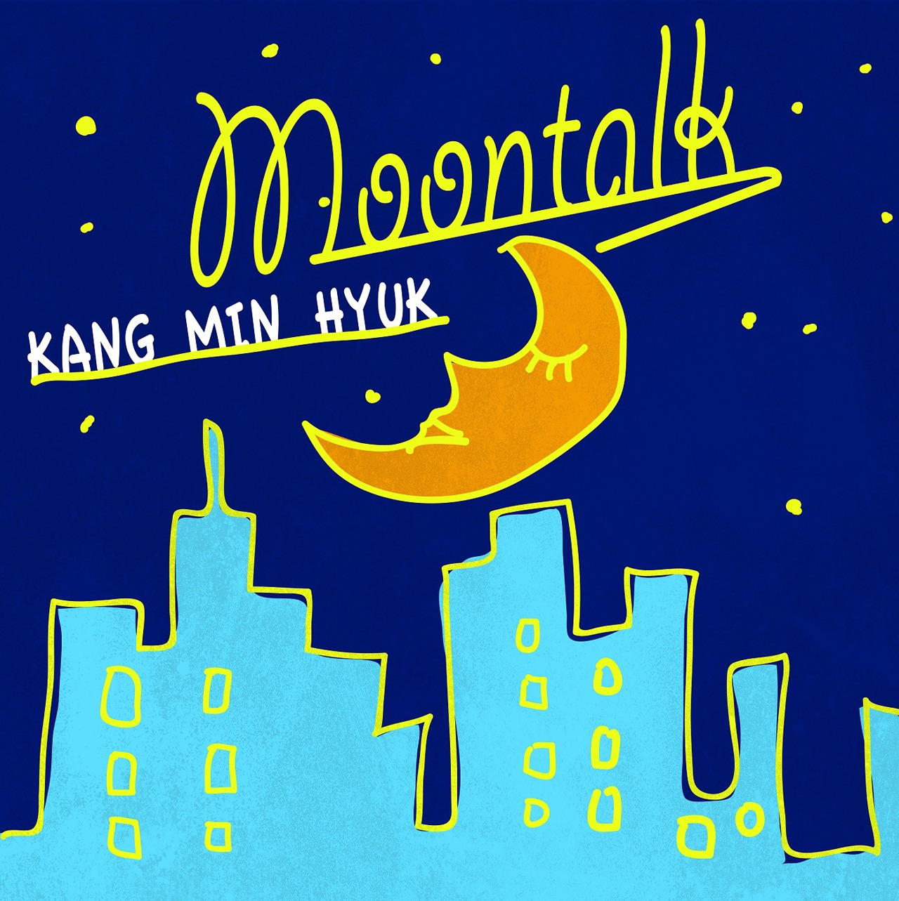 カン・ミンヒョク「Moontalk」配信ジャケット