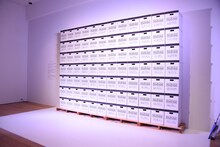 「乃木坂46 Artworks だいたいぜんぶ展」の様子。