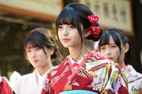 人気画像6位は「乃木坂46成人メンバーが振袖姿で意気込み、齋藤の目標は“飛鳥ちゃん”」より、齋藤飛鳥。