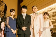 左から秋山ゆずき、若林正恭（オードリー）、春日俊彰（オードリー）、大場美奈（SKE48）。