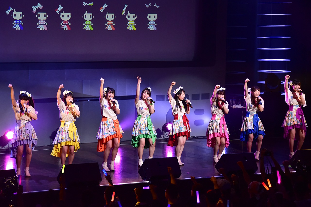 「A応P 3rd LIVE TOUR 2018-2019 ANIMETIC PLAYLIST えーおうぴーの こうげき！」東京・ステラボール公演の様子。
