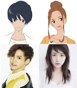 上段左から雛罌粟港、向水ひな子、下段左から片寄涼太(GENERATIONS from EXILE TRIBE)、川栄李奈。