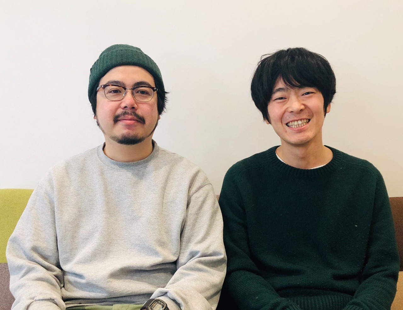 左から高橋一（思い出野郎Aチーム）、角張渉（カクバリズム）。