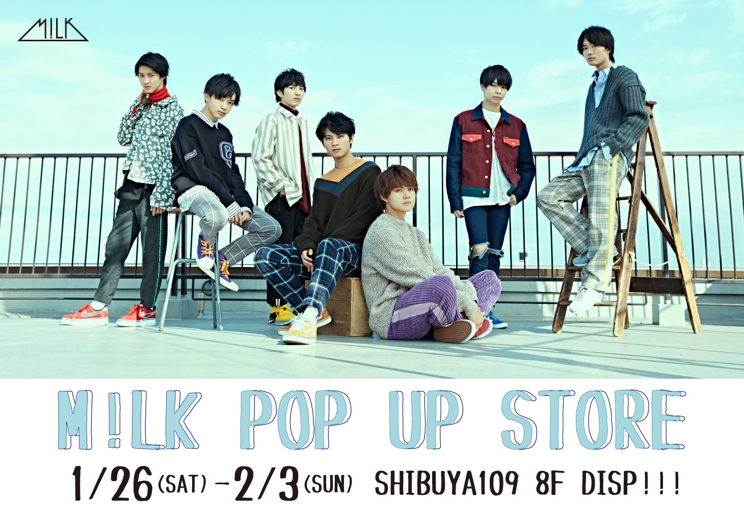「M!LK POP UP STORE」ビジュアル