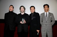 左からEXILE AKIRA、ジェイソン・ライトマン、別所哲也、小林直己。（Photo by Ryan Miller / Capture Imaging）