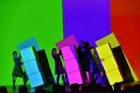 「映像パフォーマンスの授業2」1時限目の様子。