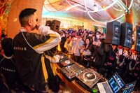 「adidas Skateboarding x Evisen Skateboards」ローンチパーティの様子。