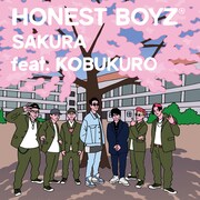 HONEST BOYZ「SAKURA feat. KOBUKURO」ジャケット