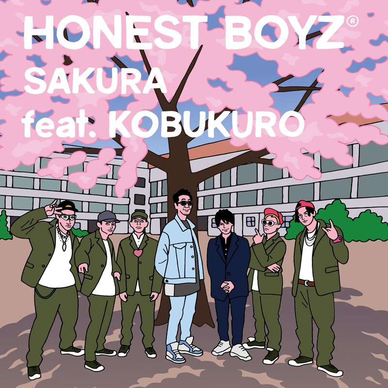 HONEST BOYZ「SAKURA feat. KOBUKURO」ジャケット