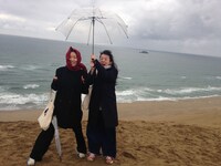 左からイ・ラン、柴田聡子。